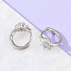 Brass Micro Pave Cubic Zirconia Hoop Earrings EJEW-S277-07P-6