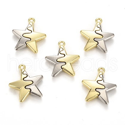 Spray Painted Alloy Pendants FIND-I016-B01-1