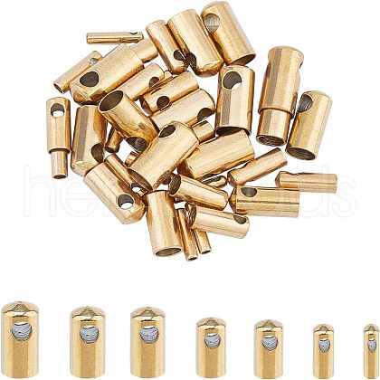 Unicraftale PVD Vacuum Plating 304 Stainless Steel Cord Ends STAS-UN0011-36G-1