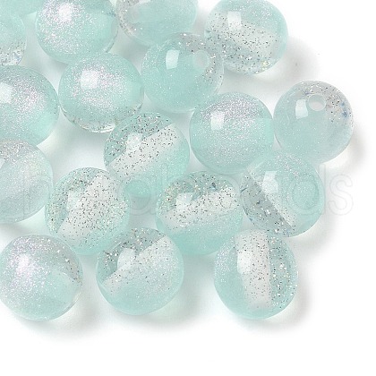 Two Tone Resin Beads RESI-Q025-02B-F-1