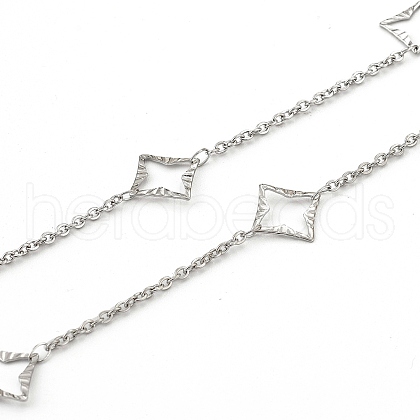 Tarnish Resistant 304 Stainless Steel Cable Chains CHS-F015-13P-1