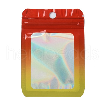 Rectangle Glitter Holographic PVC Zip Lock Bags ABAG-P011-01B-02-1