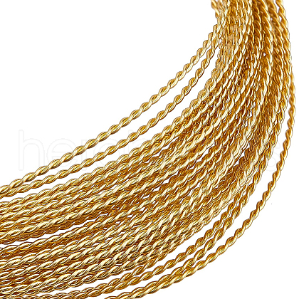Twisted Round Brass Wire CWIR-WH0009-04A-1
