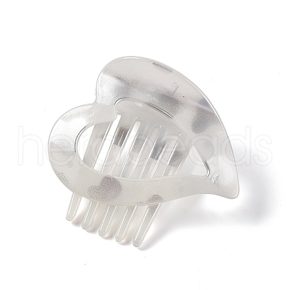 Heart Plastic Claw Hair Clips PHAR-F015-02A-1