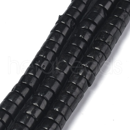 Natural Coal Quartz Beads Strands G-Z006-C21-1