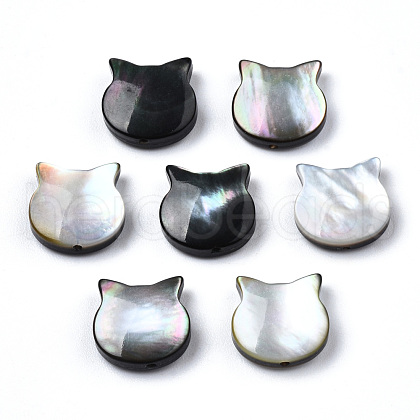 Natural Black Lip Shell Beads SSHEL-N034-123A-1