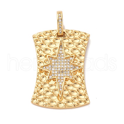 Brass Micro Pave Cubic Zirconia Pendants KK-U076-02G-05-1