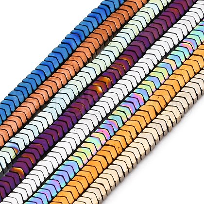 Electroplated Non-magnetic Hematite Beads Strands G-P571-C01-01-1
