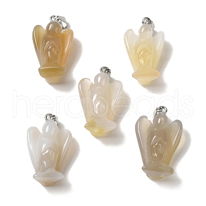 Natural Agate Pendants G-C095-03P-03-1