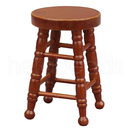 Wood Bar Chair Miniature Ornaments PW-WG93B2C-02-1
