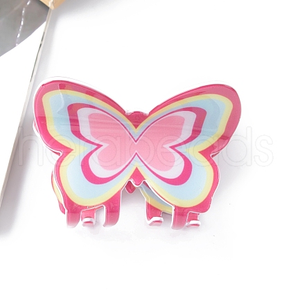 Butterfly PVC Claw Hair Clips PW-WG60625-05-1