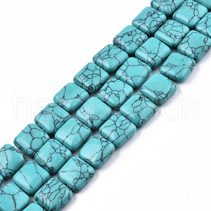 Synthetic Turquoise Beads Strands G-N326-140C-1