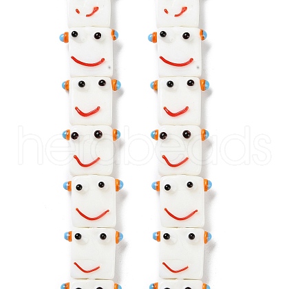 Handmade Lampwork Beads Strands LAMP-Q036-07B-1