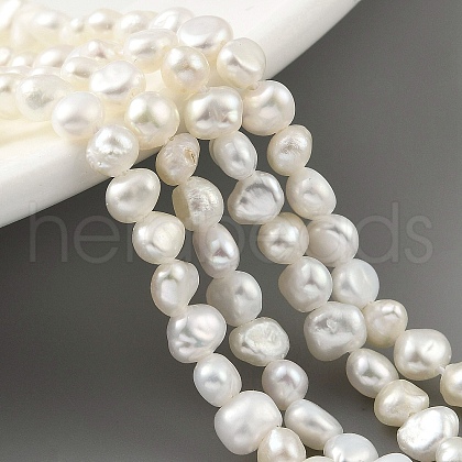 Natural Cultured Freshwater Pearl Beads Strands PEAR-A006-02E-1