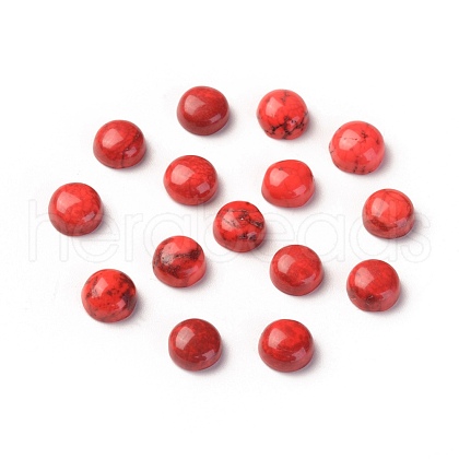 Natural Howlite Cabochons TURQ-L031-033C-04-1
