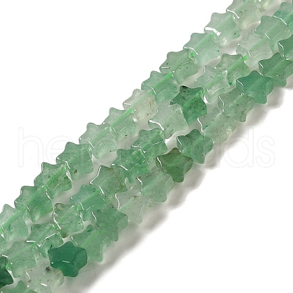 Natural Green Aventurine Beads Strands G-G085-B10-02-1