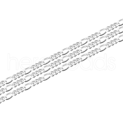 925 Sterling Silver Figaro Chain STER-WH0011-03S-1