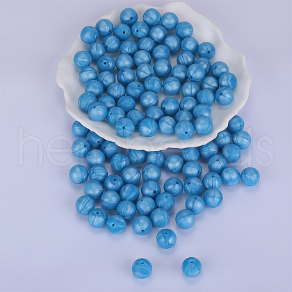 Round Silicone Focal Beads SI-JX0046A-66-1