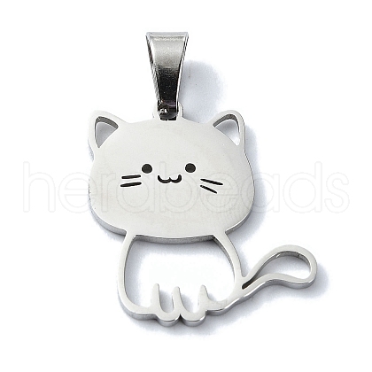Non-Tarnish 304 Stainless Steel Pendants STAS-C097-10P-1