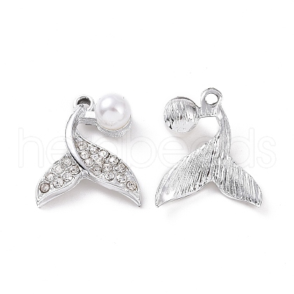 Alloy Rhinestone Pendants ALRI-H004-02P-1