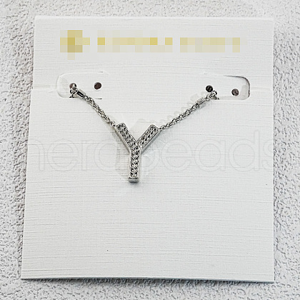 Brass Initial Pendant Necklaces for Women FS-WG8E27F-51-1