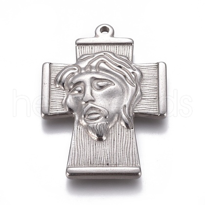 Non-Tarnish 304 Stainless Steel Pendants STAS-E474-16-1