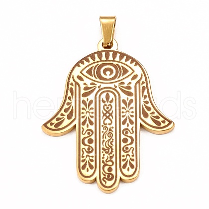 304 Stainless Steel Pendants STAS-P321-05G-1