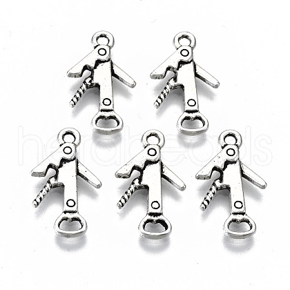 Tibetan Style Alloy Pendants TIBEP-N009-028AS-RS-1