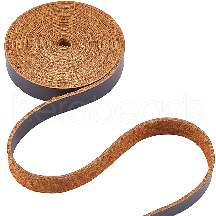 1.6M Flat AB Grade Cowhide Leather Cord AJEW-WH0007-59A-02-1