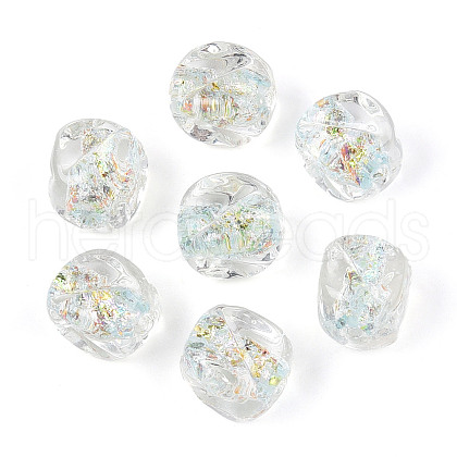 Handmade Foil Lampwork Beads FOIL-T007-02G-1
