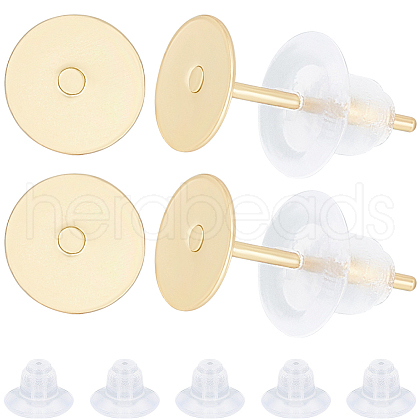 Beebeecraft 100Pcs 304 Stainless Steel Stud Earring Findings STAS-BBC0004-84-1