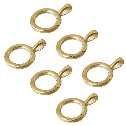 CHGCRAFT 6Pcs Brass Twister Clasps FIND-CA0009-39-1