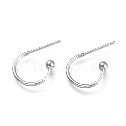 Tarnish Resistant 304 Stainless Steel Earring Hooks X-STAS-K211-01P-1