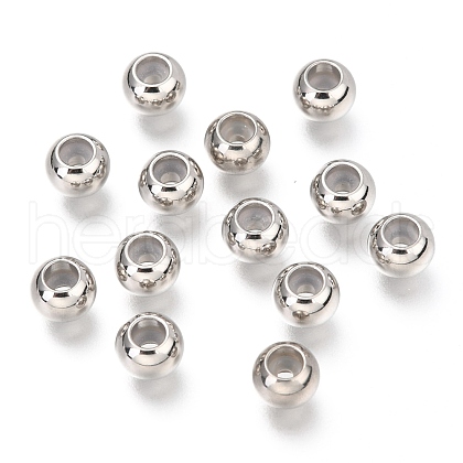 201 Stainless Steel Beads STAS-F145-06P-E-1