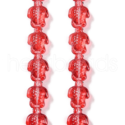 Transparent Glass Enamel Beads Strands GLAA-B021-06D-1