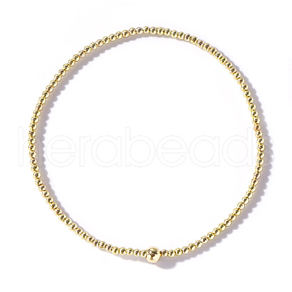 Luxury Brass Round Beads Stretch Bracelets for Men Women KL5990-5-1