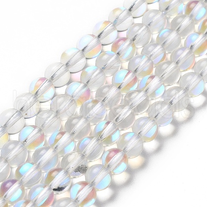 Synthetic Moonstone Beads Strands X-G-P528-J01-13-1