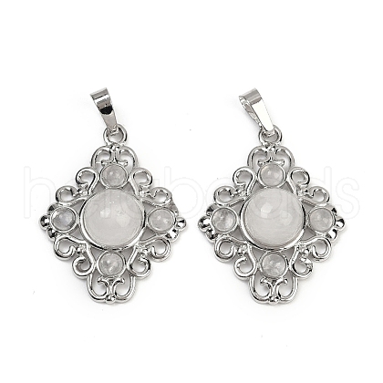 Natural Quartz Crystal Pendants G-Z077-01P-15-1