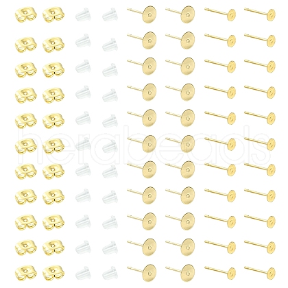 304 Stainless Steel Stud Earring Findings STAS-YW0001-88B-1
