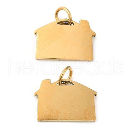 PVD Vacuum Plating 304 Stainless Steel Charms STAS-Z042-07G-1