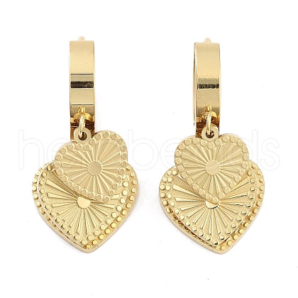 Real 18K Gold Plated 304 Stainless Steel Dangle Earrings EJEW-L283-054G-01-1