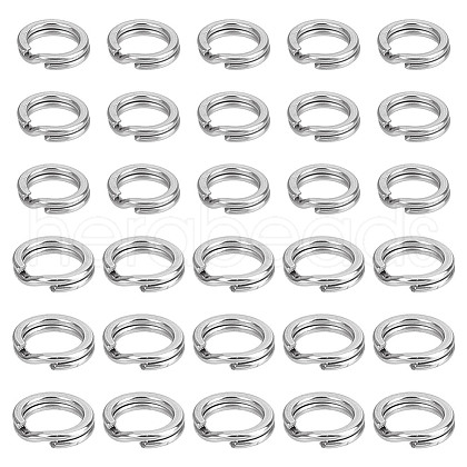 DELORIGIN 304 Stainless Steel Double Loops Keychain Rings FIND-DR0001-35B-1