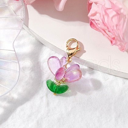 Glass Pendants Decorations HJEW-MZ00212-01-1