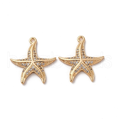 Brass Micro Pave Cubic Zirconia Pendants KK-Z112-08G-1