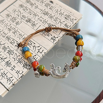 Ceramic Beads Link Bracelets FS-WGF5CE7-08-1