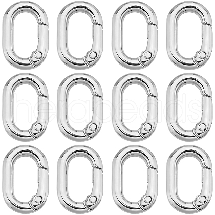 SUNNYCLUE 30Pcs Zinc Alloy Spring Gate Rings FIND-SC0010-83B-1