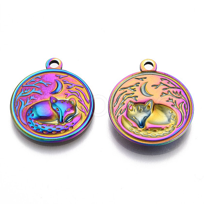 201 Stainless Steel Pendants STAS-N098-142M-1