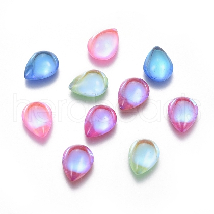 Transparent K9 Glass Cabochons GGLA-L029-05C-M02-1