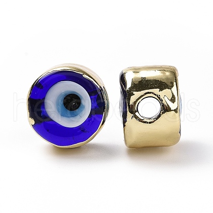 Handmade Evil Eye Lampwork Beads LAMP-P057-05G-01-1