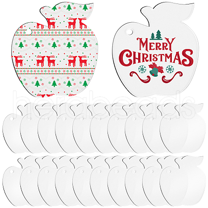 SUNNYCLUE 30Pcs Christmas Acrylic Big Pendants FIND-SC0011-41-1